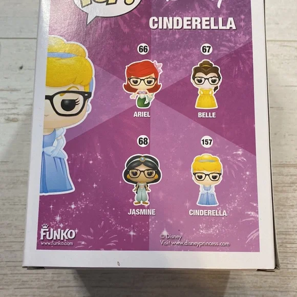 Funko Pop Nerd Cinderella #157 Disney Figure - Picture 6 of 9
